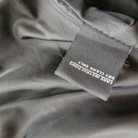 Jones New York Womens Long Black Coat Size M Single Breasted Lightweight Overcoa - Picture 9 of 16